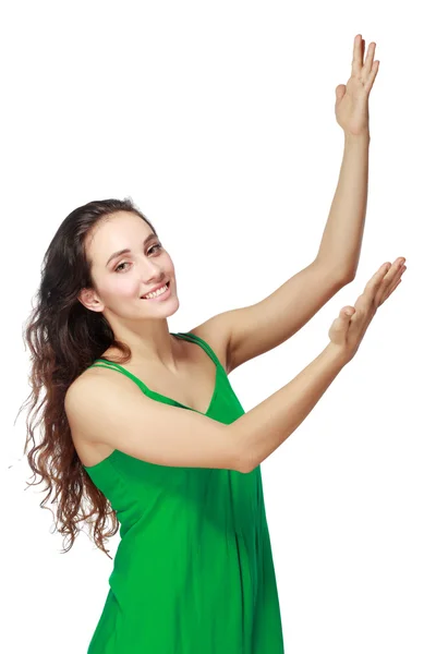 Oman showing welcome gesture with hand — Stock Photo, Image