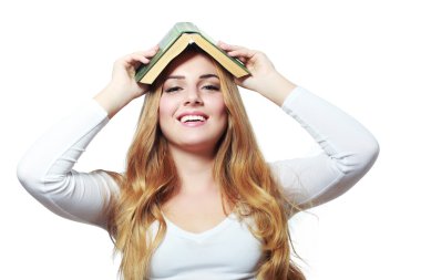 Açık kitap olan kadın