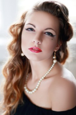 Çekici kız portresi