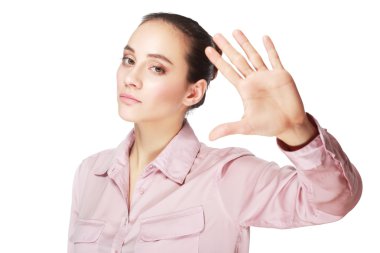 kadın Haritayı dur