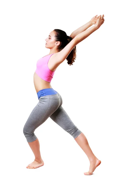 Woman doing stretching exercises — Stock Photo, Image