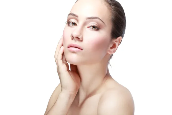 Woman with beauty face — Stock Photo, Image