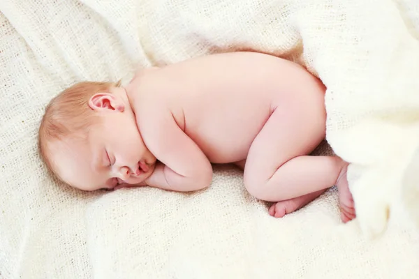 Sleeping baby girl Stock Picture