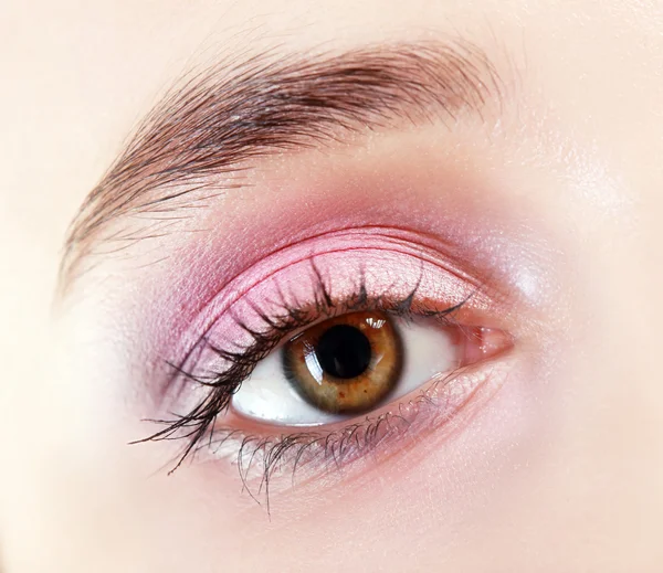 Schönes rosa Make-up Makro — Stockfoto