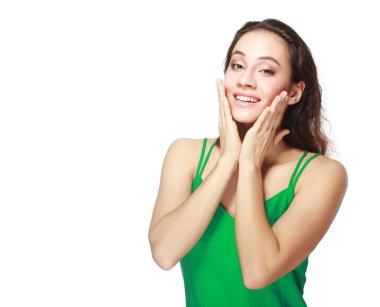 onun yüzünü elinde tut