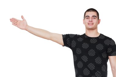 adam bir şey göstermek