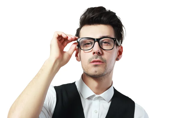 Jeune homme avec des lunettes — Photo