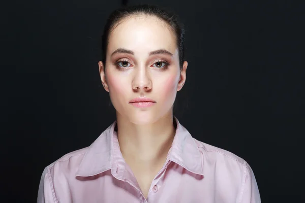 Usiness woman standing before — Stock Photo, Image