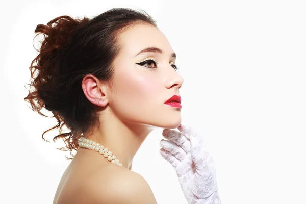 Modell med glamour make-up — Stockfoto