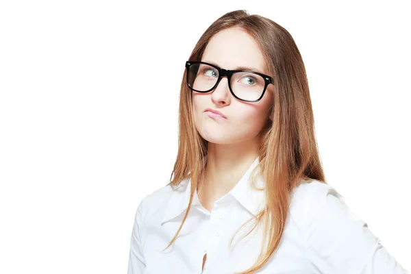 Unhappy pretty young woman — Stock Photo, Image