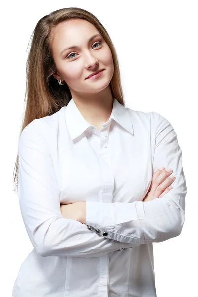 Mujer de negocios sonriente — Foto de Stock