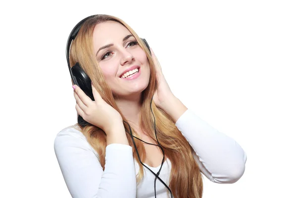 Woman enjoying music — Stock Photo, Image