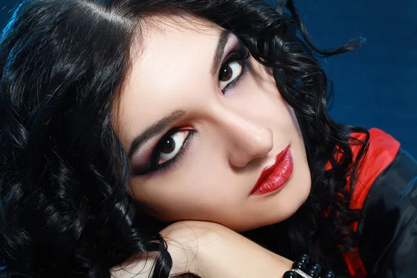 Young woman with artistic vampire make up — Stock Photo, Image