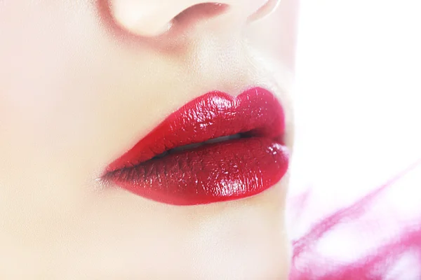 Labios rojos sexy — Foto de Stock