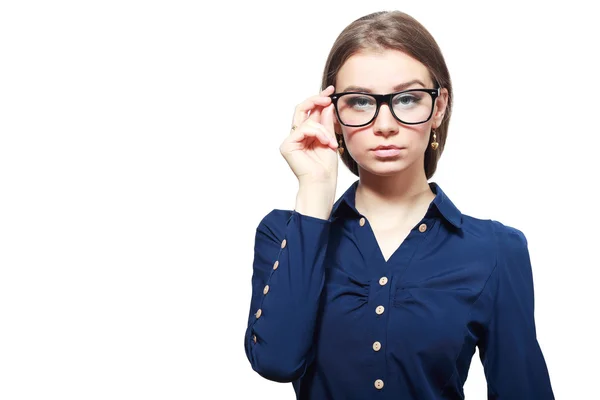 Business woman in glasses — Stock Photo, Image