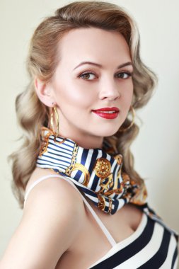 Vintage kadın portresi 