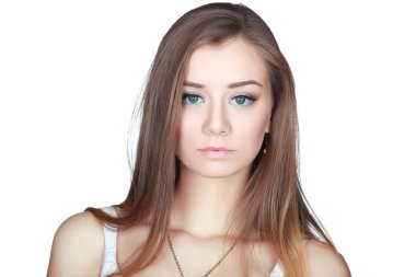 ciddi görünümlü kadın