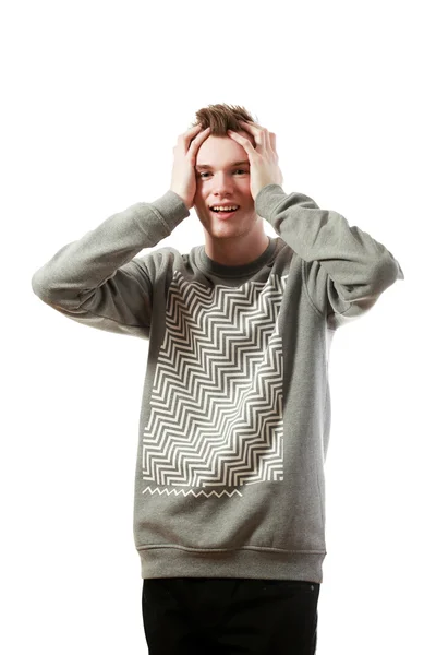 Young surprised man — Stock Photo, Image