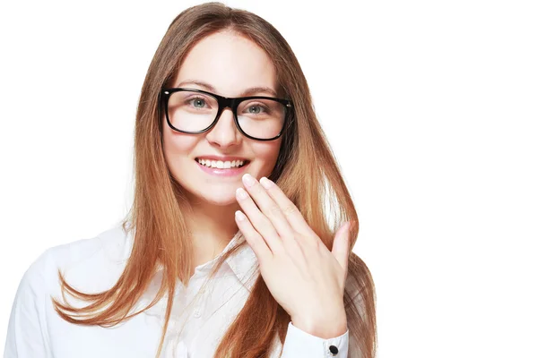 Caucásico sonriente mujer — Foto de Stock