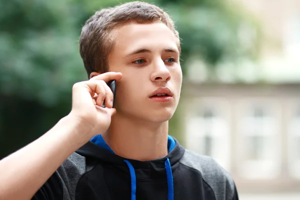 Young man on the phone — Stock Photo, Image