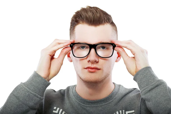 Man holding glasses — Stock Photo, Image