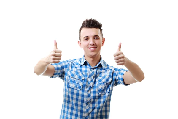 Man showing thumbs up — Stock Photo, Image