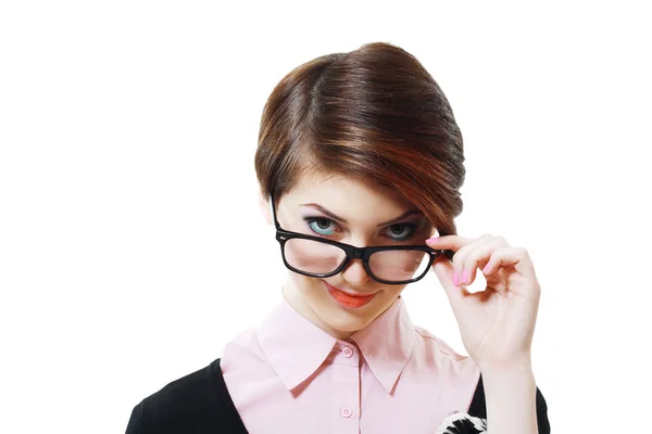 Businesswoman with short hair — Stock Photo, Image