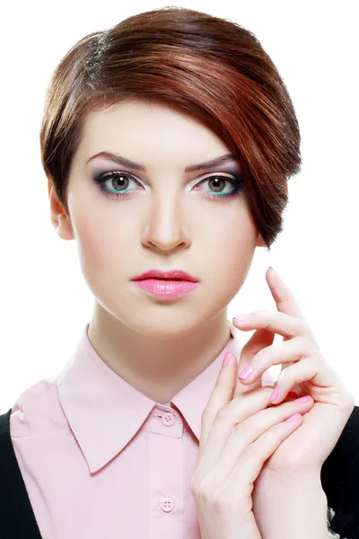 Businesswoman with short hair — Stock Photo, Image