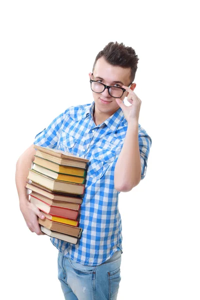 Student holding books — Stock Photo, Image