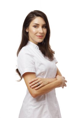 Kadın doktor kolları bağlandı neşeyle