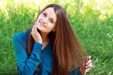 Güzel kadın yüzü