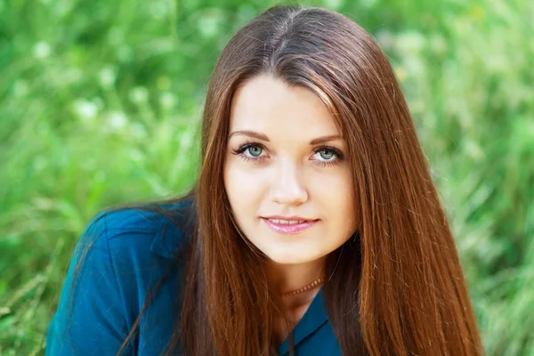 Bella faccia donna — Foto Stock