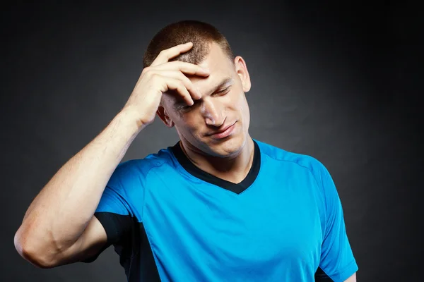 Man with headache — Stock Photo, Image