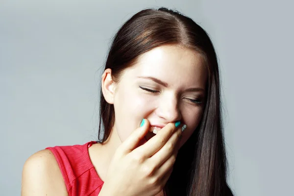 Stanca ragazza assonnata — Foto Stock