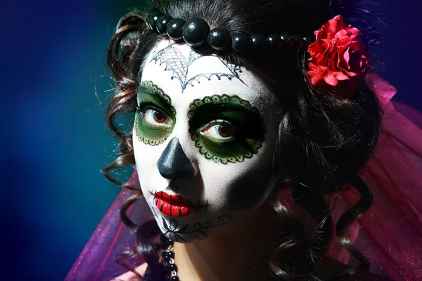 Halloween componen el cráneo de azúcar —  Fotos de Stock