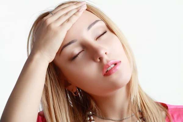 Young woman stressed — Stock Photo, Image