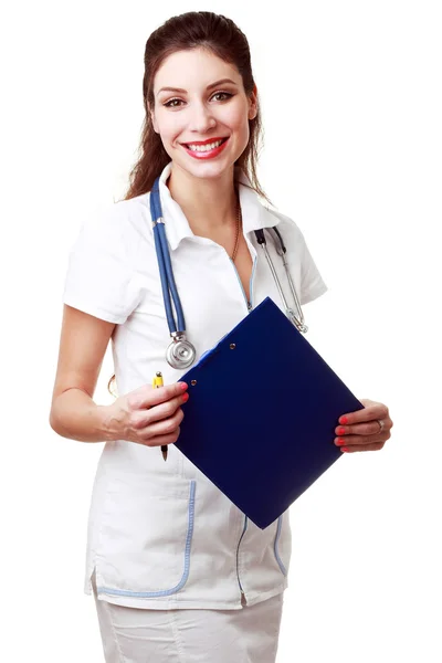 Doctor hold clipboard — Stock Photo, Image