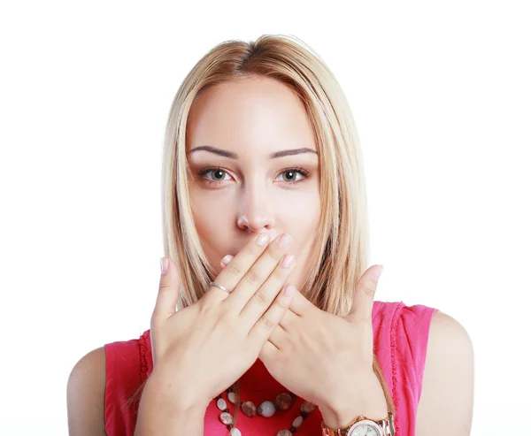 Surprised young girl — Stock Photo, Image