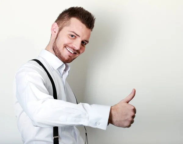 Man with thumb up — Stock Photo, Image