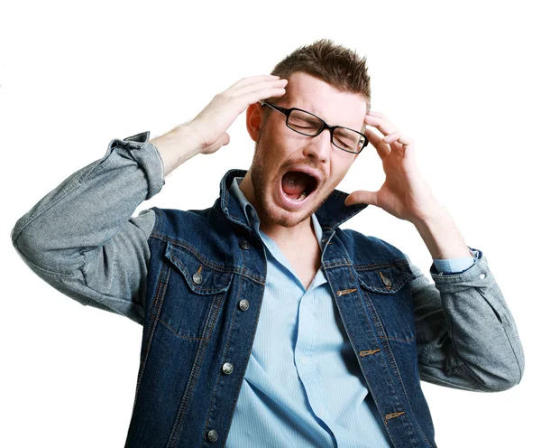 Angry, frustrated man — Stock Photo, Image