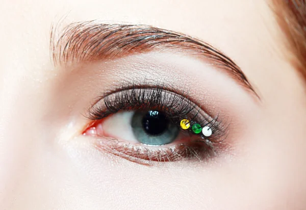 Wunderschönes weibliches Auge — Stockfoto