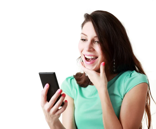 Woman using mobile Royalty Free Stock Images