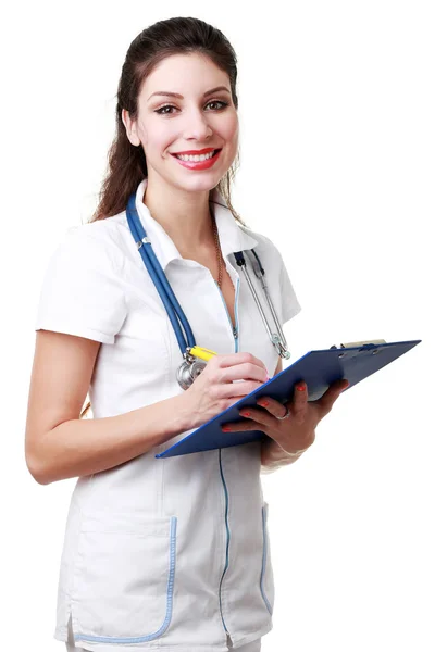 Doctor hold clipboard Stock Photo