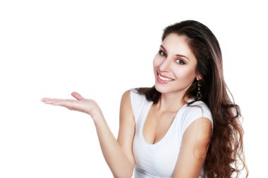 Güzel ve genç birbayan sunulması