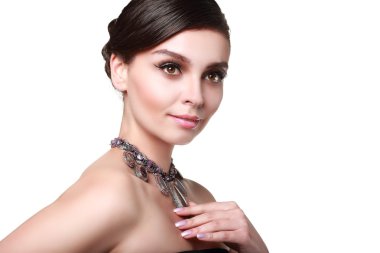 güzel bir kadınla akşam makyaj