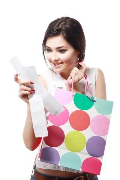 Happy shopping woman — Stock Photo, Image