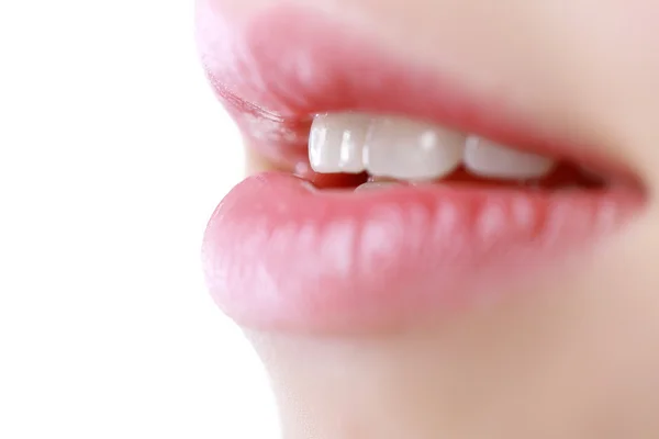 Мате губы крупным планом — стоковое фото