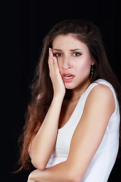 Sad and depressed woman — Stock Photo, Image