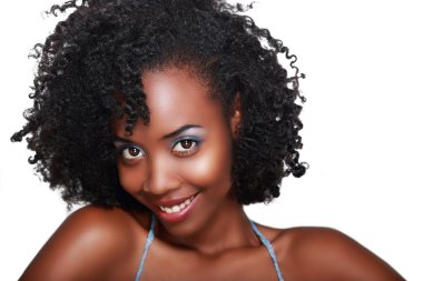 güzel siyah kadın yüzü