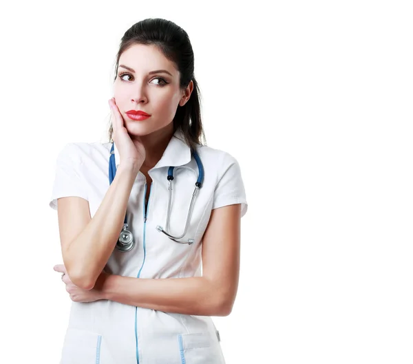 Female Doctor is shocked — Stock Photo, Image